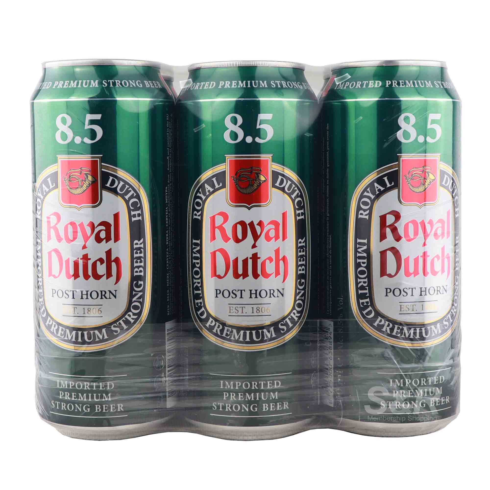 Royal Dutch Post Horn Imported Premium Strong Beer 6 cans